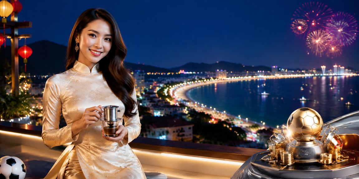 Người phụ nữ mặc áo dài tại Nha Trang truy cập trang jackpot nổ hũ trên điện thoại di động